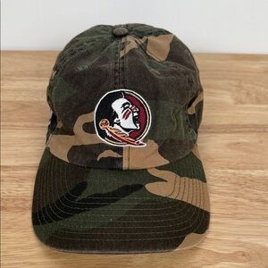 FSU OHT Camouflage Baseball Cap with Embroidered Logo